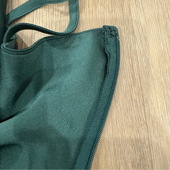 Abercrombie and fitch cowl neck green satin formal dress Size XS NWT - Picture 8 of 9